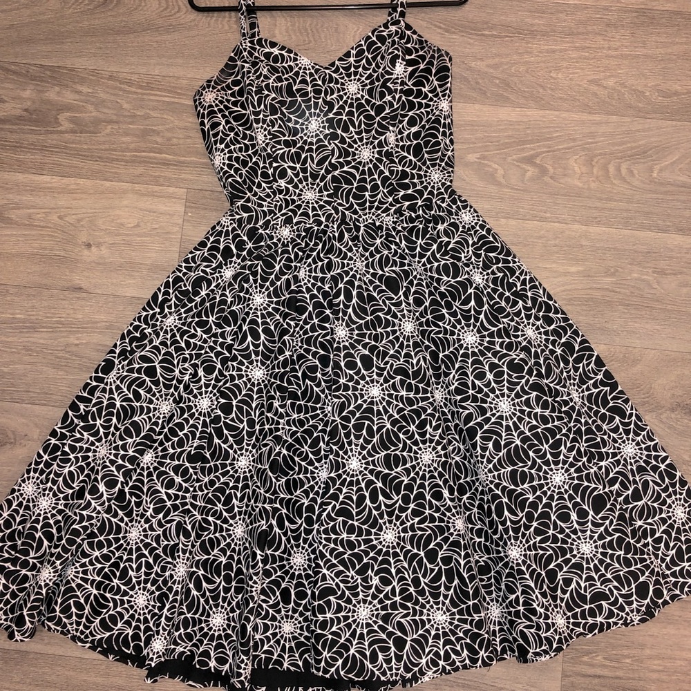 Pinup couture spider web swing dress 🕸🕷